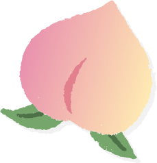 桃のイラスト