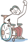 車椅子のイラスト