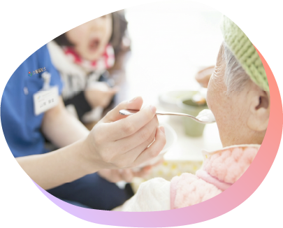 身体介護の様子